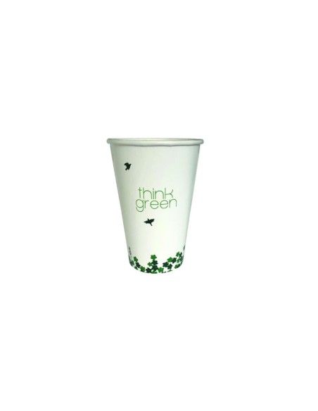 PQ.75 VASO PAPEL 14OZ "THINK GREEN" V42